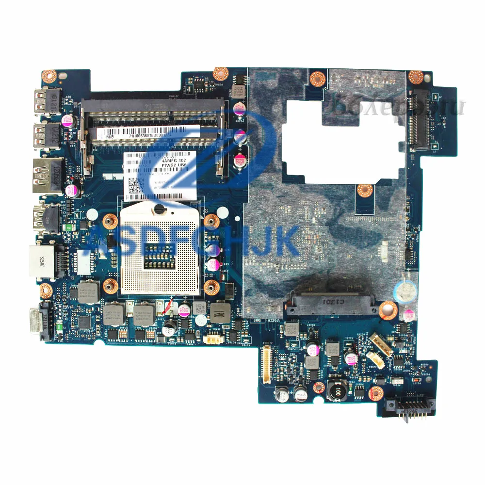 Laptop Motherboard For Lenovo G570 PIWG2 LA-675AP HM65 S989 DDR3 100% Test Ok