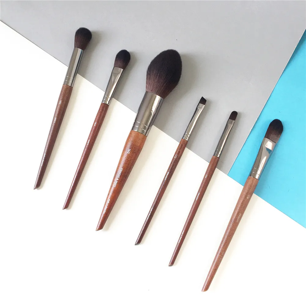 HIGHLIGHTER BRUSH 140/144 Tapered BLUSH BRUSH 160 CORRECTOR BRUSH 172 CONCEALER BRUSH 174/176 - Beauty Makeup Blender Tool