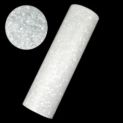 320mm x 1300mm White Pearl Semi-transparent Celluloid Sheet DIY Musical Instrument Deco Guitar Accordion Drum 0.46mm 0.71mm