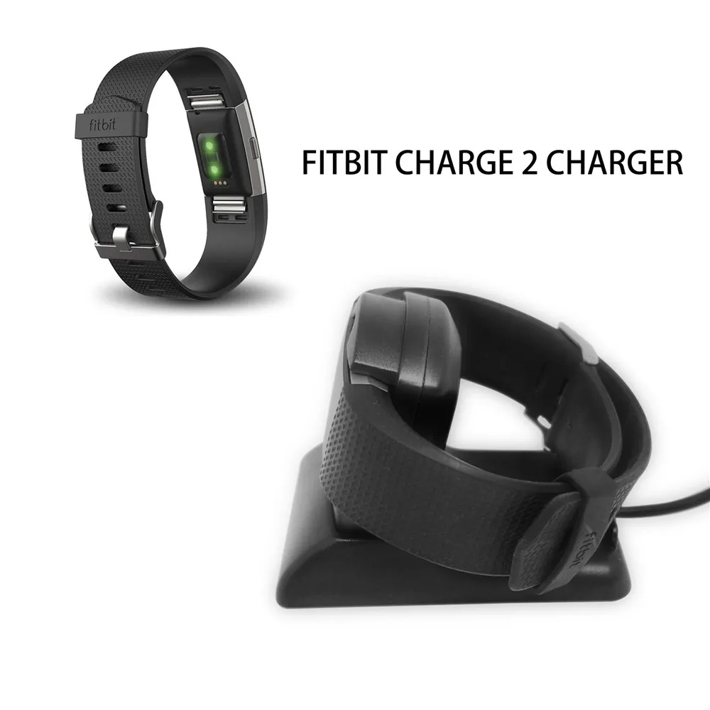 USB-зарядное устройство для Fitbit Charge 2, зарядная док-станция, зарядное устройство, держатель для телефона, подставка, пластиковый кронштейн, зажим для часов Fitbit Charge 2