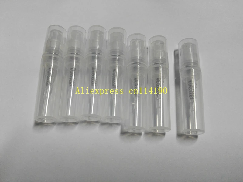 1000pcs/lot Fast shipping 2ML / 3ML Crimp Neck Plastic Perfume Bottle,Mini Spray Bottle Small Perfume Atomizer Fragrance Bottle