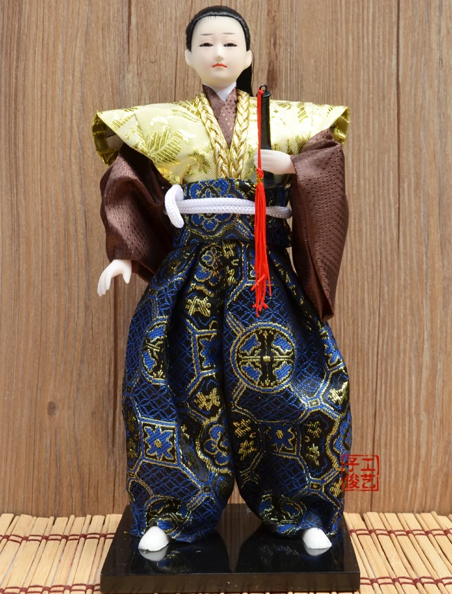 1 PC Japanese Samurai Doll Customized Ornament Craft Home