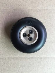 RC Airplane PU wheel with Dia-Casting Aluminum hub 2.0'' / 50mm (D50mm x d3.1mmx H18mm)