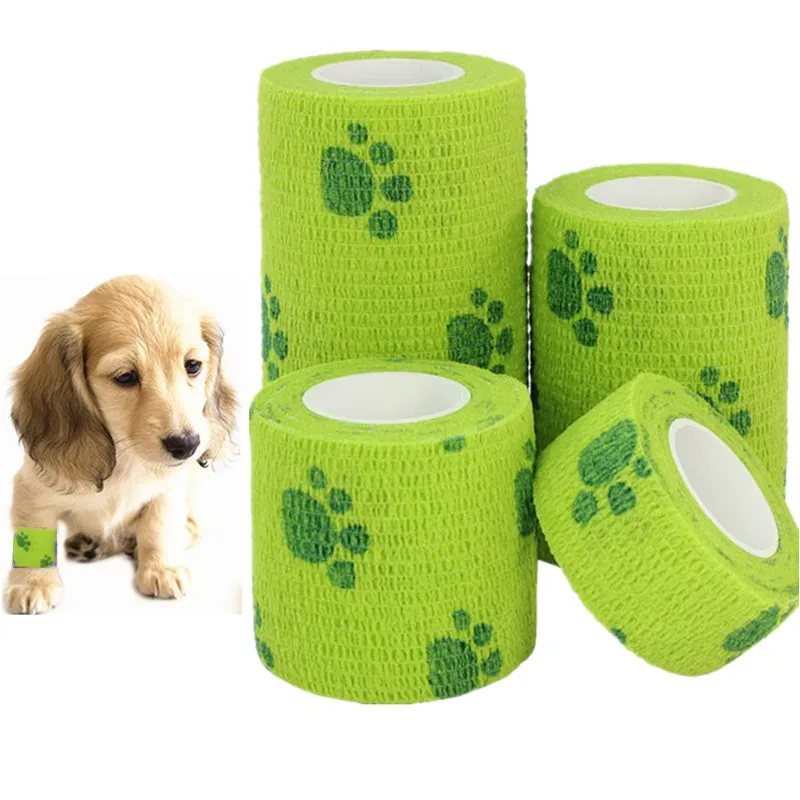 1 pcs Pet Cat Dog Elastic Bandage Multifunctional Pet Dog Medical Bandage Wrap Waterproof Self Adhesive Sport Tape Pet Supplies