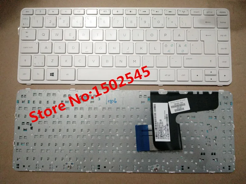 

Free Shipping Brand New Original Laptop Keyboard For HP 14-N 028TX N027TX NO Keyboard 741063-DH1 740103-DH1 White Frame