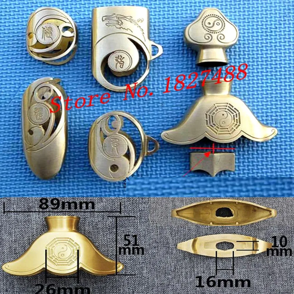 High Quality Chinese WuShu/TaiJi Sword Copper Fitting Carving Eight Diagrams TaiChi Jian Sword DIY Accessories