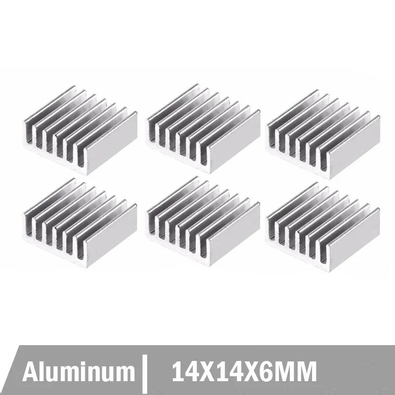 100PCS Lot Aluminum Heat Sink Computer VGA Card for Xbox360 PS Video Memory Cooling Cooler Heatsinks 14x14x6 MM