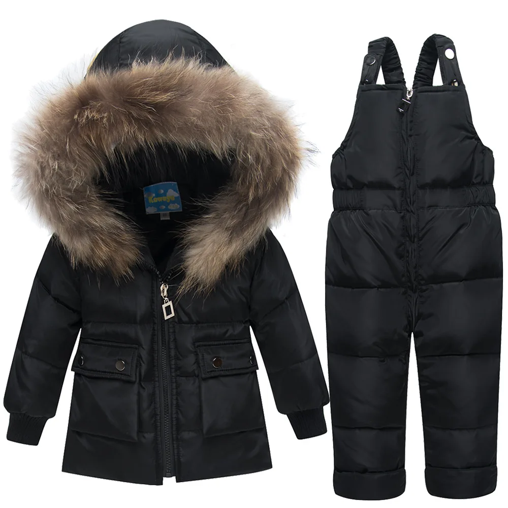 -30 Degree Children\'s Winter Jackets Duck Down Coat Children Clothing Girls Boys Warm Winter Down Thickening Outerwear