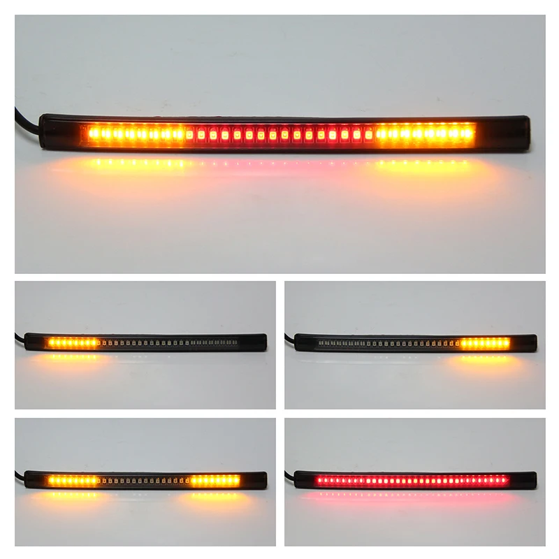 Motorcycle LED Tail lamp Plate Light Brake Stop Turn Signal Strip for  Moto guzzi V7 Classic RaceR Stone Special BobbeR