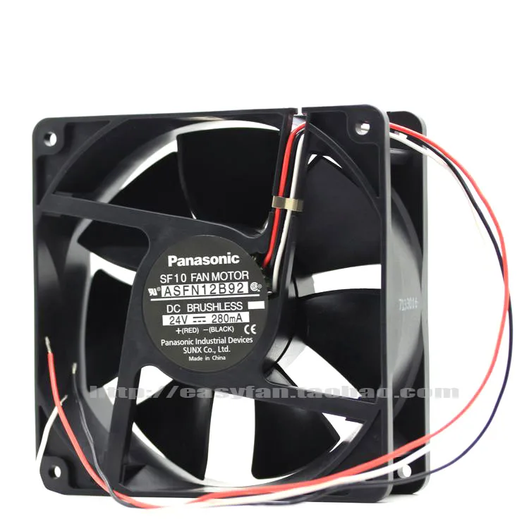 

NEW FOR Panasonic 12038 12CM double ball bearing ASFAN12B92 24V 280mA cooling fan