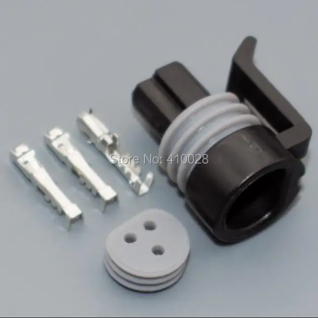 shhworldsea 5set 3 pin waterproof automotive oil Fuel Pressure Sensor Connector plug 12110192 12065287 12078090