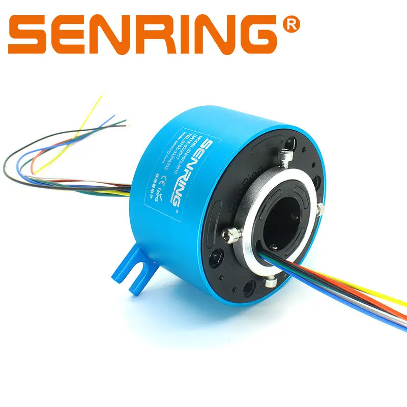 

3 wires contact of bore size 25.4mm each 10A of through hole slip ring assembly