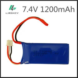 7.4 V 1200 mAh bateria Lipo dla WLtoys V262 V333 V353B V666 Q212 zdalnie sterowany Quadcopter zabawki 7.4 V 1200 mAh 2S bateria Lipo 7.4 723060 JST