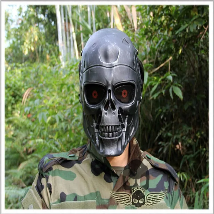 Halloween New Terminator mask Full Face Airsoft Mask Survival CS Wargame Field game Cosplay Terminator Movie Military Army mask