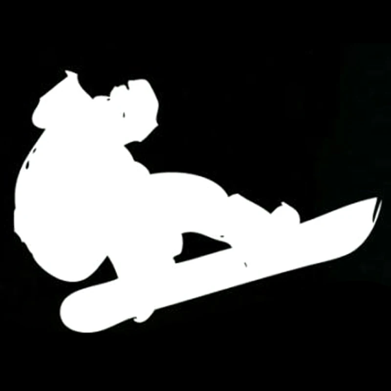 14.1Cm * 10Cm Interessante Snowboard Extreme Sport Decal Vinyl Auto Sticker Silhouet S9-1024