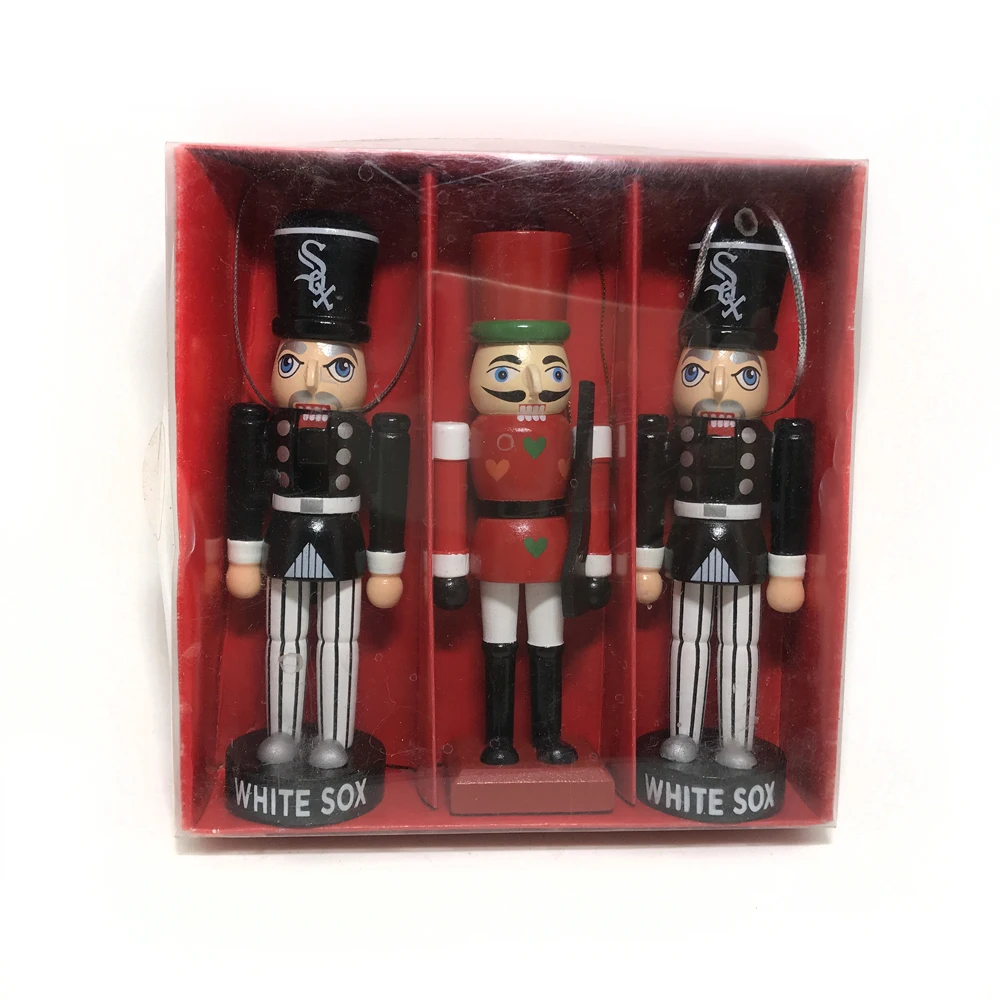 12cm Movable Doll Puppets Boutique Nutcracker New Soldier Walnuts People Wood Hand-Painted Walnut Gifts 3pcs/Lot Ht142