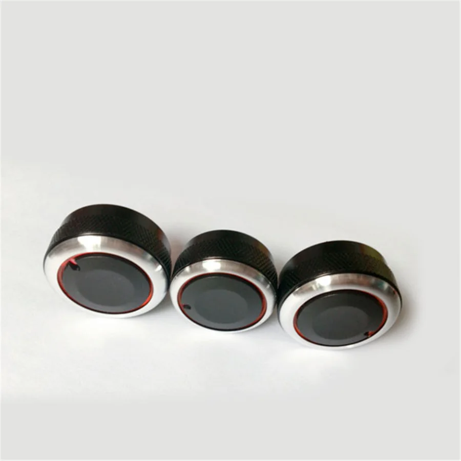 3pcs/set Aluminum Alloy Air Conditioning Knob AC Knob Heat Control Switch Button For Hyundai Verna Accent Elantra