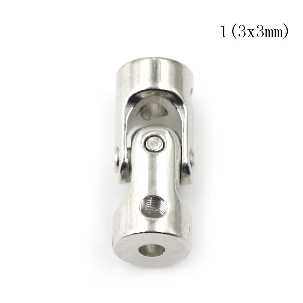 Stainless Steel Metal Universal Joint Cardan Couplings for RC Car Boat D90 SCX10 RC4WD 1pc