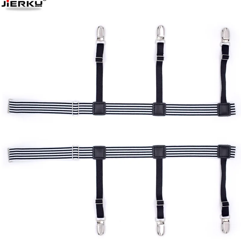 New Shirt Stays Holder Gentleman's Leg Suspenders Shirt Braces Elastic Uniform Business Strap Shirt Garters 1pair