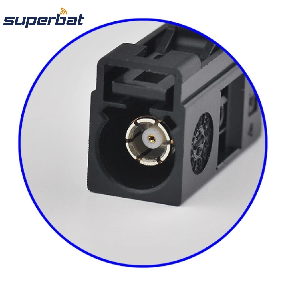 Superbat 10 stks Fakra Een Zwart/9005 Vrouwelijke Crimp RF Connector voor RG316, RG174, LMR100, RG178 gelden op Radio Zonder Phantom Supply