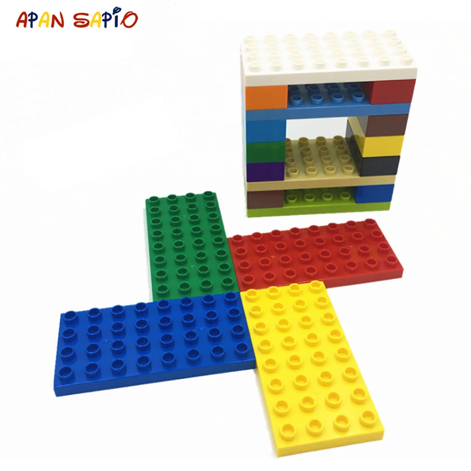 Blocs de construction de grande taille pour enfants, briques à figurines fines 4x8 points, jouets créatifs éducatifs compatibles avec les marques