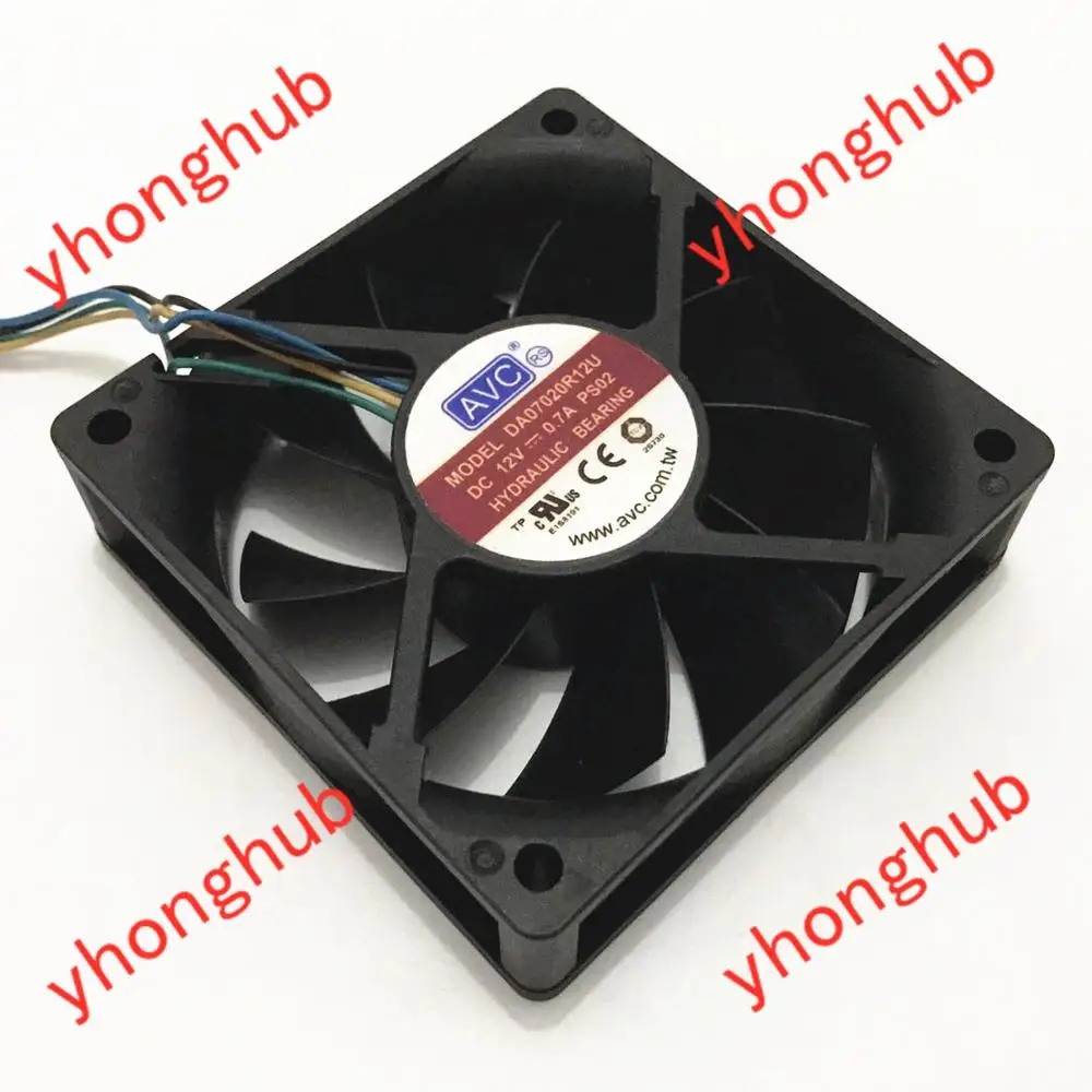 

AVC DA07020R12U PS02 DC 12V 0.70A 70x70x20mm Server Cooling Fan