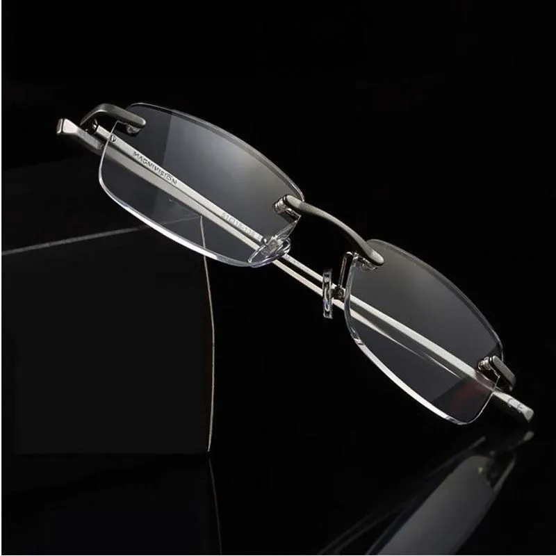 New high-grade ultra-light aluminum alloy aluminum magnesium presbyopic glasses for men and