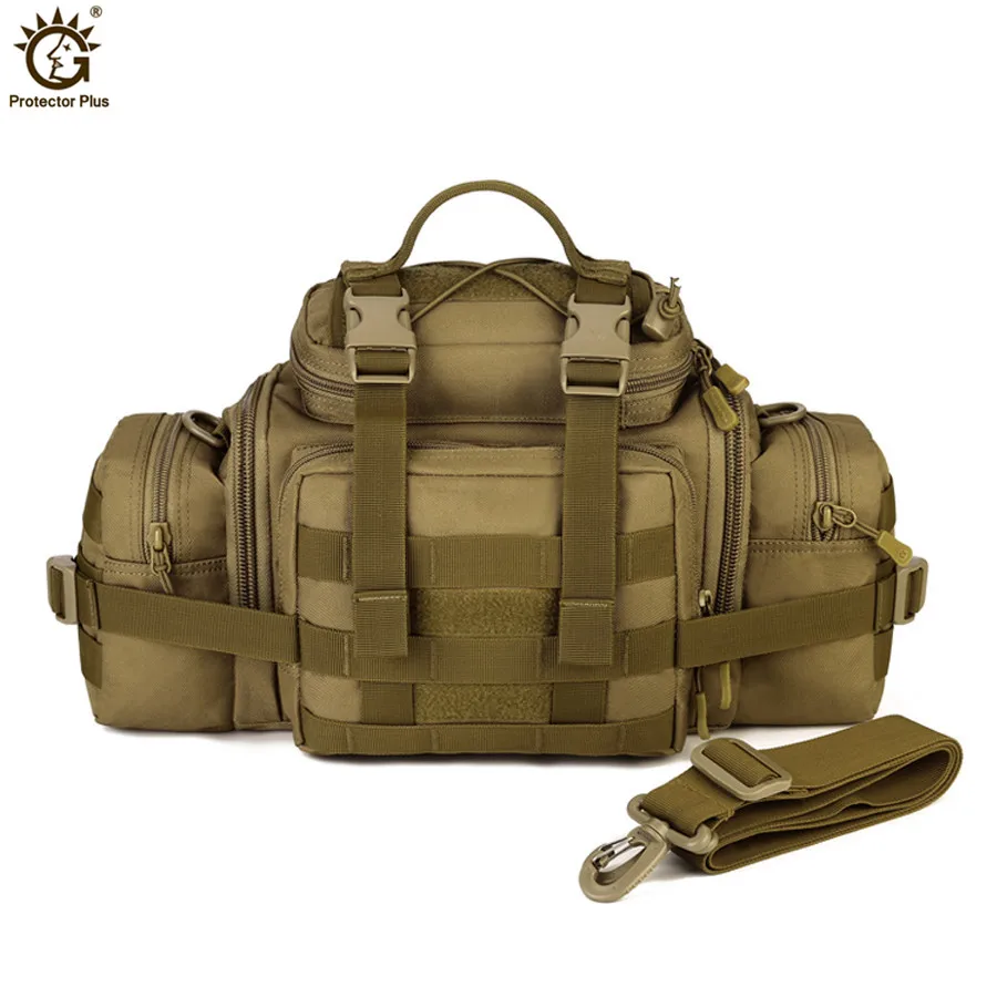 

Multifunction Outdoor Large Capacity Sports Shoulder Bag Handbag Military Black Tactical Bag Pocket sports riding pocket