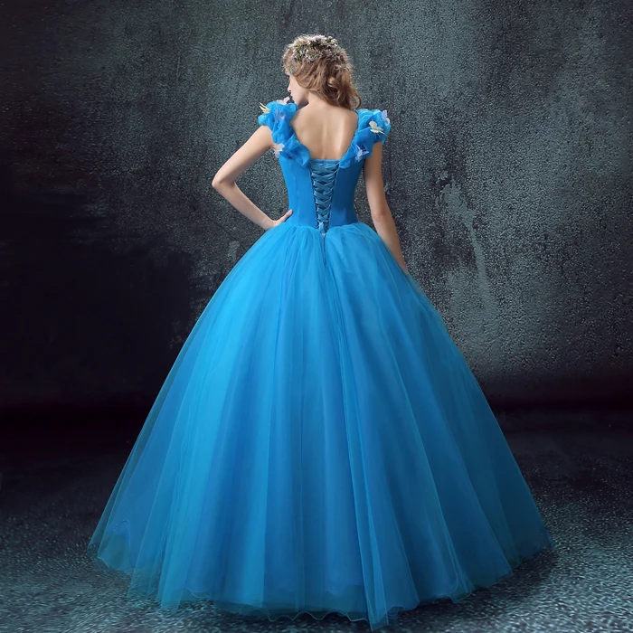 Cinderella สีฟ้า Quinceanera เดรส Vestidos De 15 Anos Vestidos De Quinceanera Vestido De Debutante ราคาถูก Quinceanera ชุด