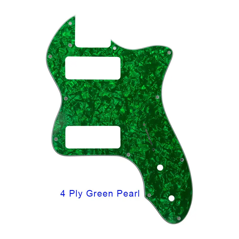 Pleroo Guitar Parts - For Classic Series \'72 Telecaster Tele Thinline Guitar Pickguard Scratch Plate With P90 Humbucker Pickups