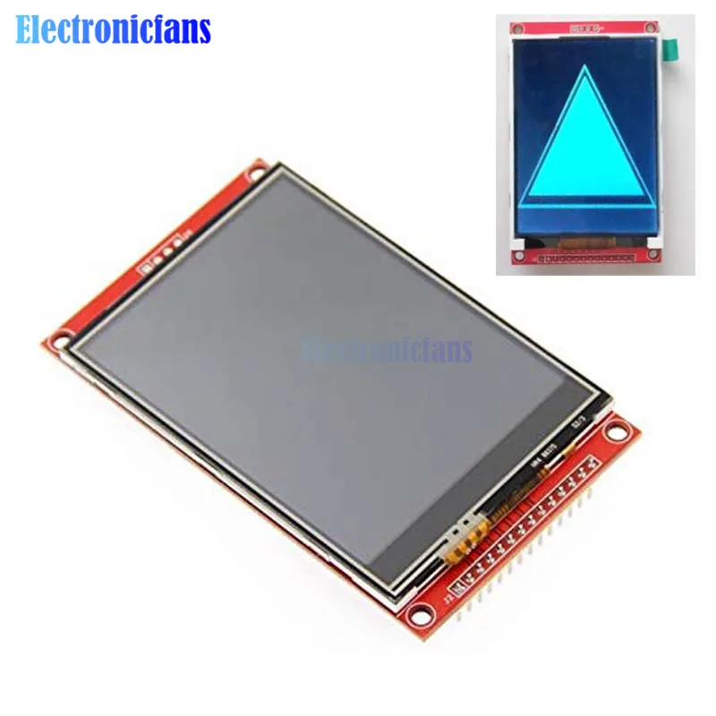 3.2 inch 320*240 TFT LCD Module Display Screen with Touch Panel Driver IC ILI9341 240(RGB)*320 SPI Interface (9 IO) for MCU