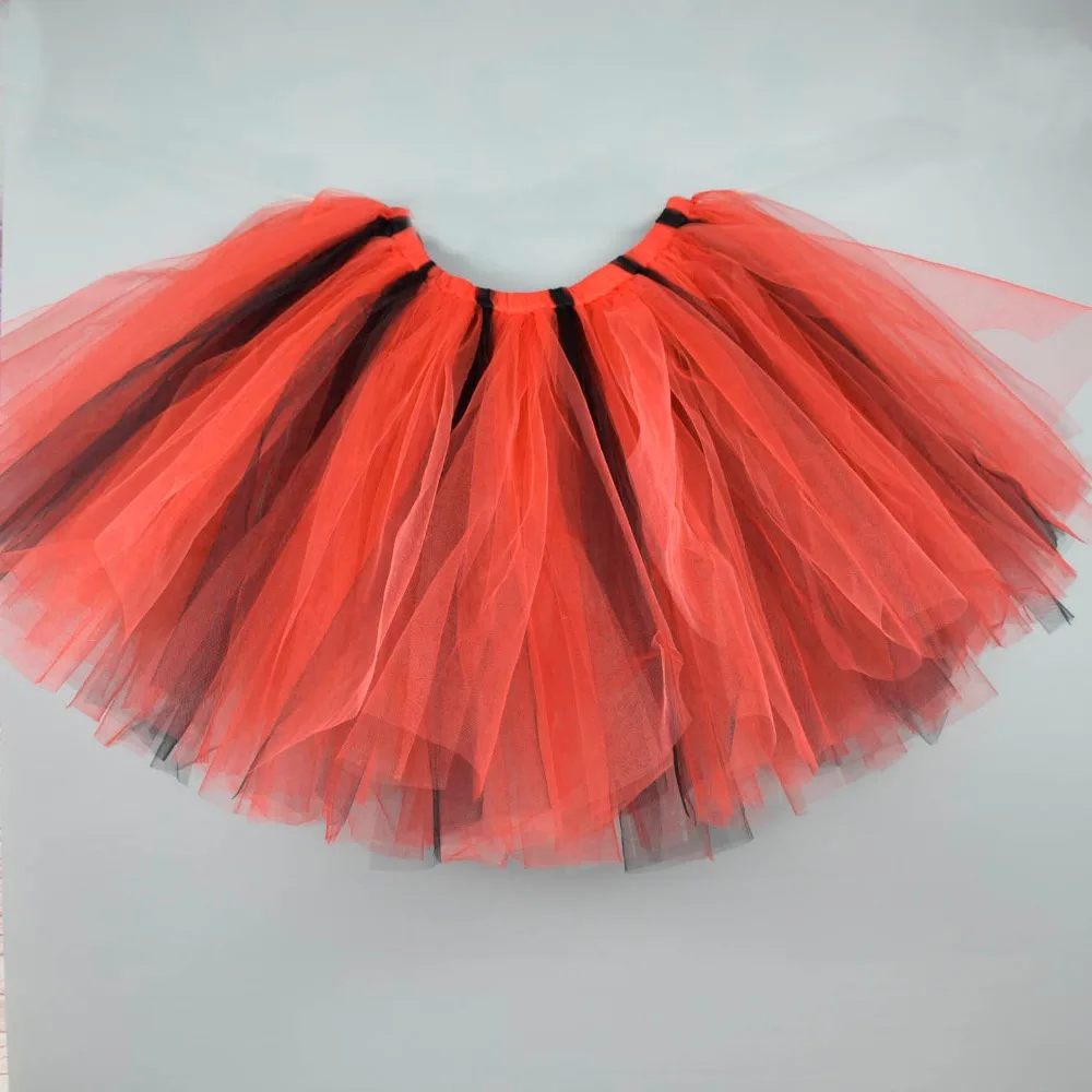 Queen of Hearts Fluffy Tutu Skirt for Girls Baby Birthday Party Tulle TUTUS Newborn Photo Props Kids Halloween Costume 0-12Y