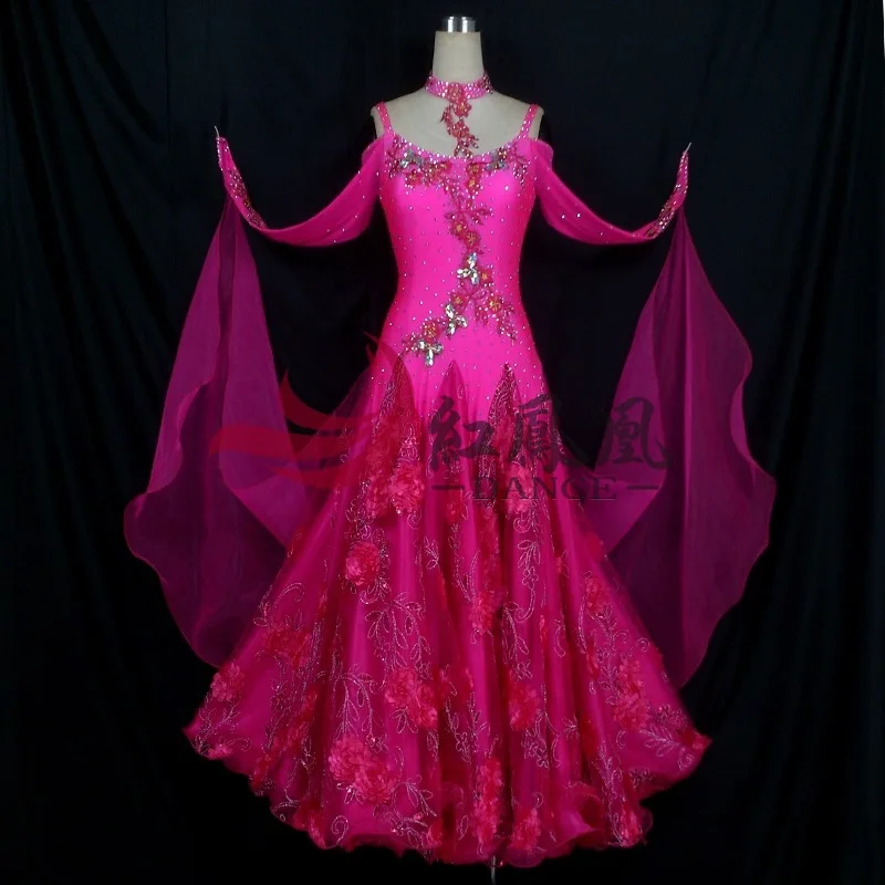 

High-end International Standard Ballroom Smooth Dance Competition Dress, /Ballroom Standard Tango Waltz Dance Dress