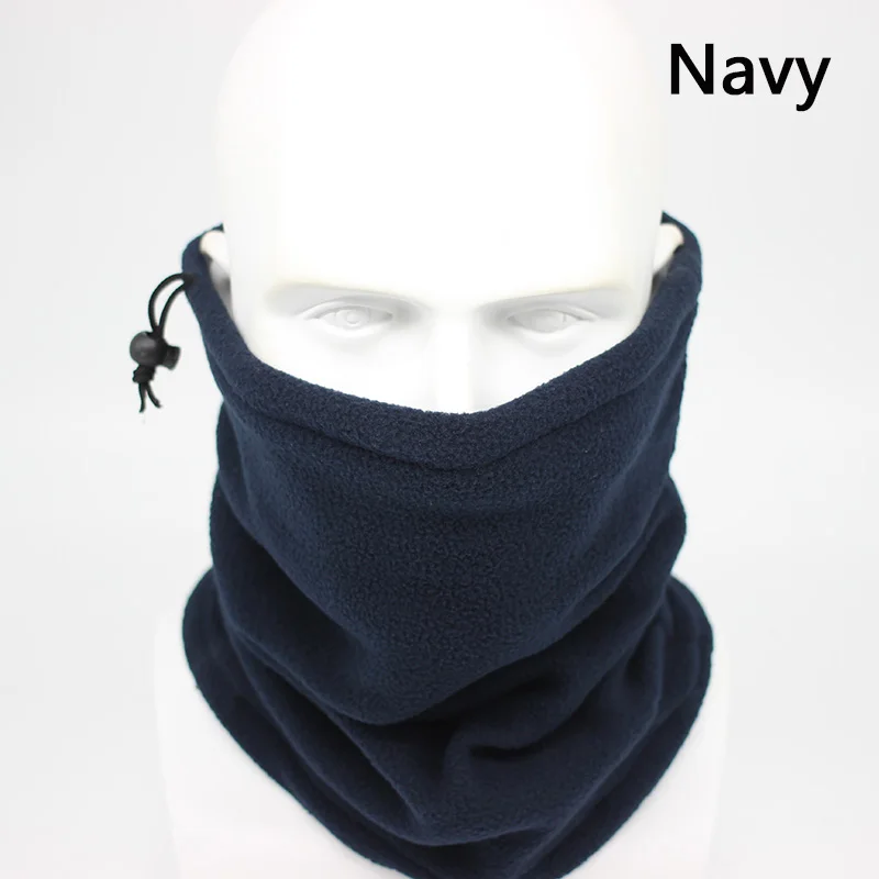Fashion Men Winter Solid Bandana Headband Scarf Warm Multifunctional Seamless Tubular Head Scarf Face Mask Ring Scarf Unisex
