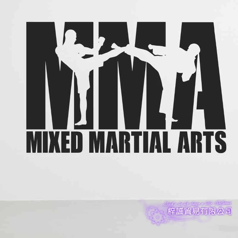 Boxing Club MMA Taekwondo Karate Sticker Kick Play Car Decal Free Combat Posters Vinyl Striker Wall Decals Decor