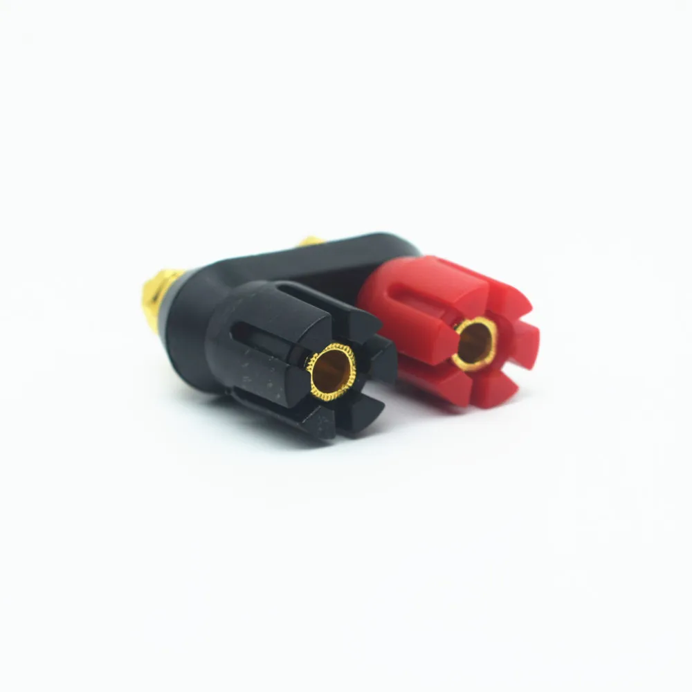 1pc Banana plugs Couple Terminals Red Black Connector Amplifier Terminal Binding Post Banana Speaker Plug Jack