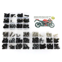 Fit For Suzuki GSXR600 GSXR750 GSX-R600 750 GSXR 600 750 2006 2007 Complete Full Fairing Bolts Kit Fairing Clips Screws Steel