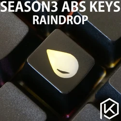 Novelty Shine Through Keycaps ABS Etched, light,Shine-Through raindrop oem profile red black