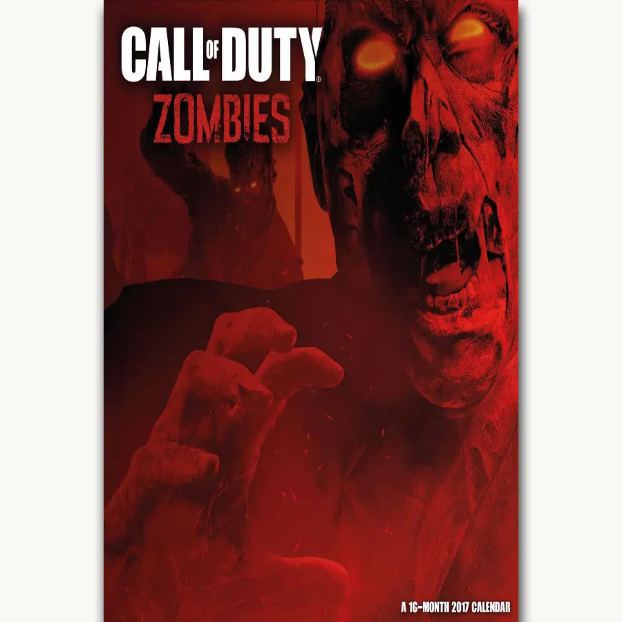 Hot New Game Zombies Video Game Call Of-Silk Art Poster Wall Sticker Decoration Gift