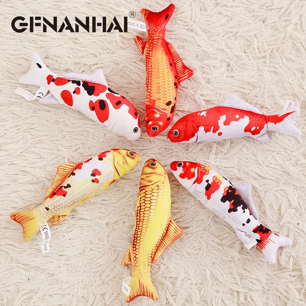 

1pc 16/30cm cartoon simulation carp plush toy stuffed soft cute mini Koi fish dolls kawaii finger toys for kids birthday gift