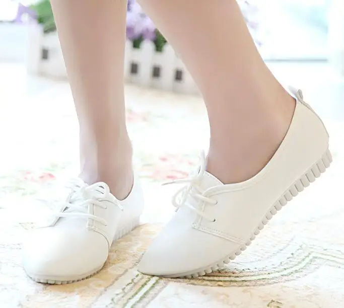 shorha 2019 Korean version spring and summer new retro white women shoes pointed flat Female casual shoes Student Flat shoes