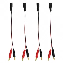 10 unids/lote de enchufe hembra de CC de 5,5x2,1mm a conector Dold Banana de 4mm, 10 unids/lote