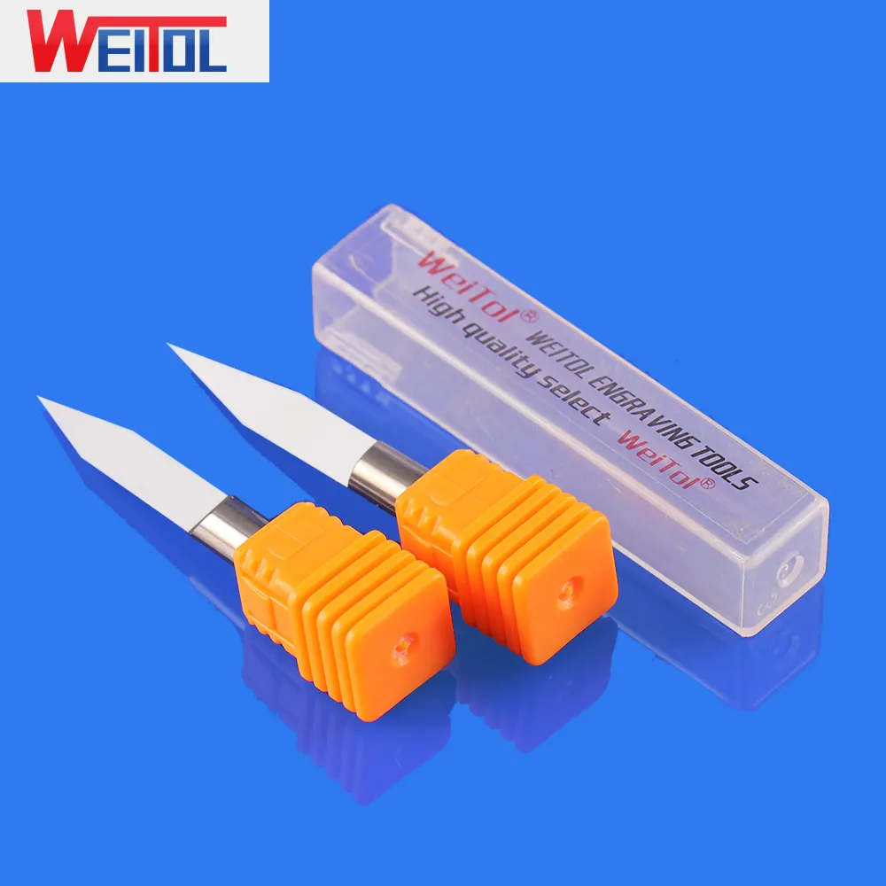Weitol 5A 6 Mm CNC Router Bit Gelar 10 15 20 Ukiran Bit End Mill Carbide Milling Cutter Aksesoris Mesin