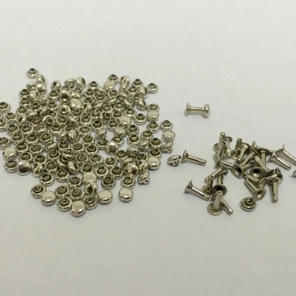 200PCS 3MM DIY Silver Plated Punk Spike Studs Spots Fashion Rivet DIY Bags Belt Shoes Craft Mini Rivets Cute Rivet Shipping Free