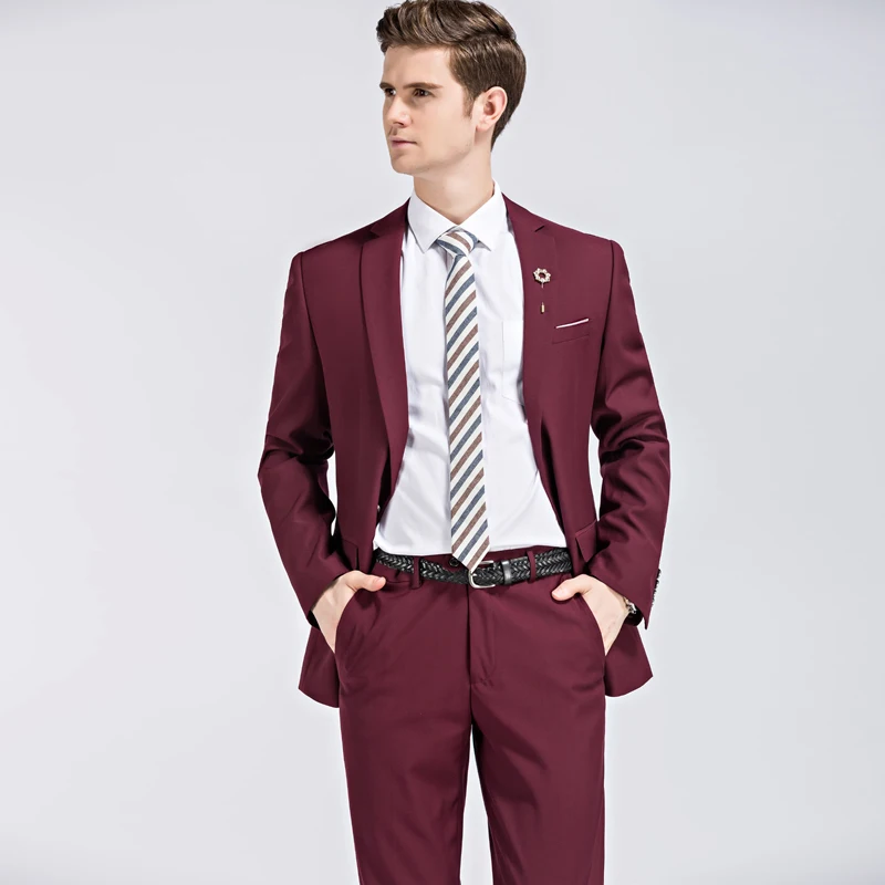 Blazers Pants Vest Sets / 2023 New Fashion Groom Wedding Dress Suits / Men\'s Casual Business 3 Piece Suit Jacket Coat Trousers