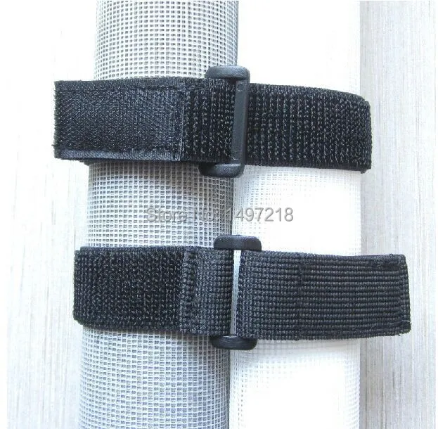 

Free shipping 20pcs 3cm x 25cm nylon adhesive elastic strap tapes with plastic buckle sticky Hook Loop cable ties