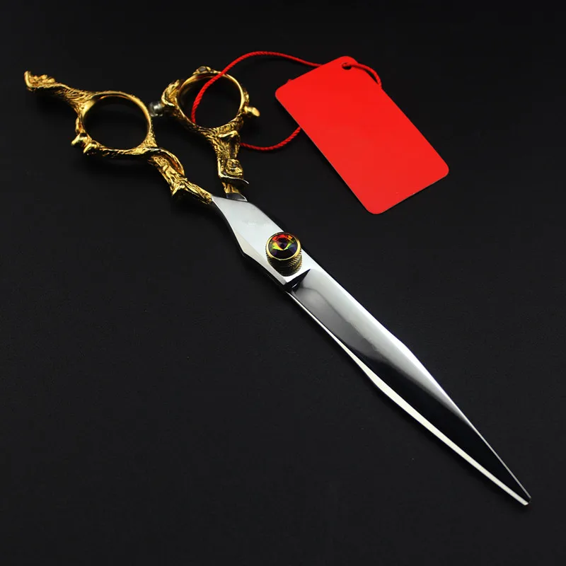 7 inch professional gold monkey pet grooming hair cutting scissors dog sissors barber haircutting shears hairdressing scissors