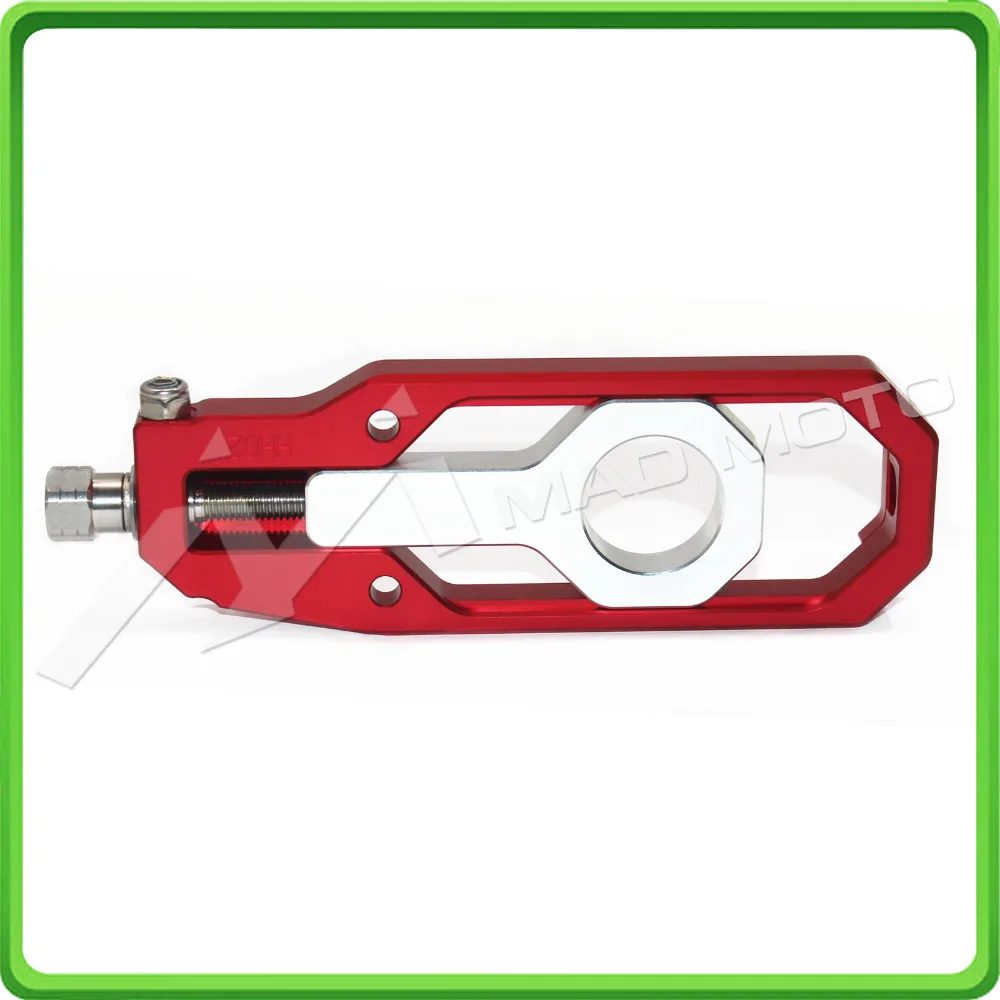 Motorcycle Chain Tensioner Adjuster fit for YAMAHA R1 YZF-R1 2007 2008 2009 2010 2011 2012 2013 2014 Red & Silver