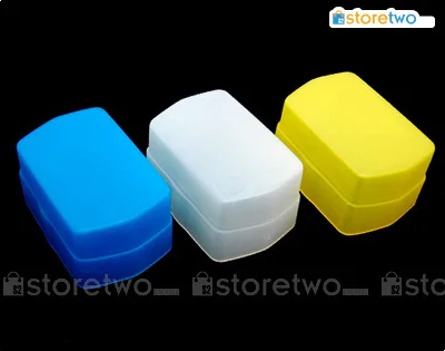 ユニバーサルフラッシュディフューザーキヤノン580ex yn560永諾580 ex/ex ii (白黄青)