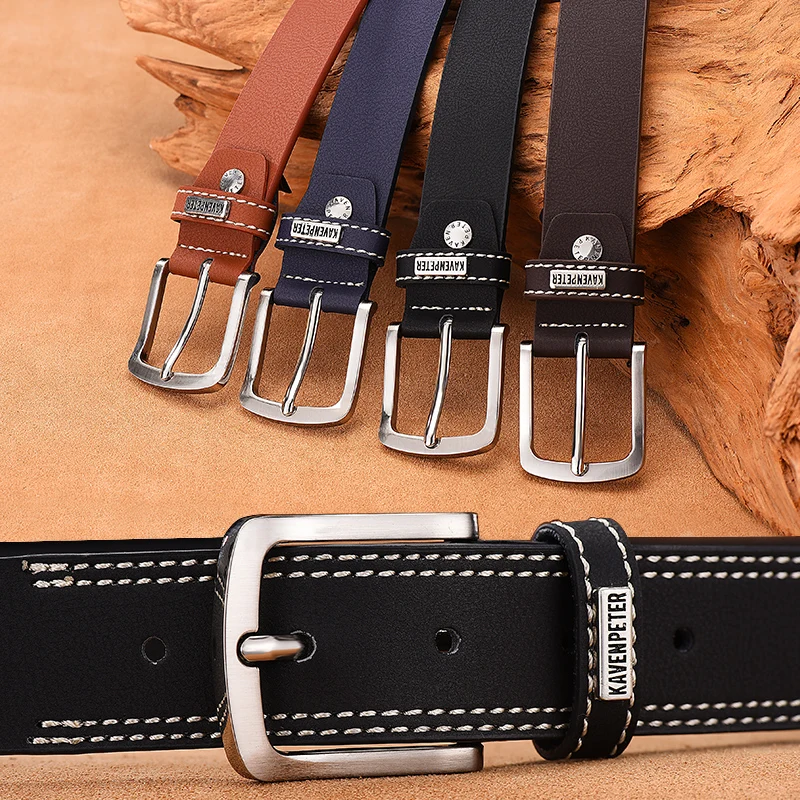 Men Genuine Leather Belt Luxury Designer Belts Cowskin Fashion Matt Strap Male Jeans for Man High Quality Cinturones Hombre Lujo